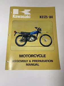 NOS Kawasaki KE125 A4 Assembly and Preparation Manual KE 125 - Picture 1 of 4