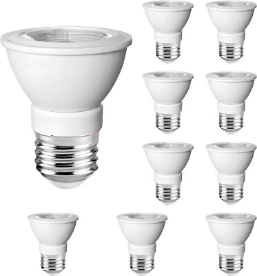 PAR16 LED Light Bulbs, Dimmable 7W 560LM LED Spotlight Bulbs, E26 Base (10 Pack) - Image 1 of 4