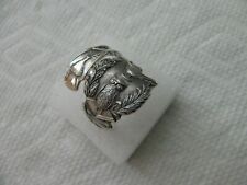 Antique Sterling Silver spoon RING s 11 OWL # 8237