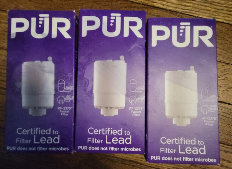 3 Pack Pur Basic Faucet Mount Replacement Filter RF33751V2 3 Filter as pictured - Image 1 of 1
