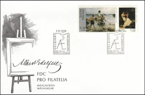 Albert Edelfelt Paintings Pro Philately Pair Finland Mint FDC 1995 - Picture 1 of 1