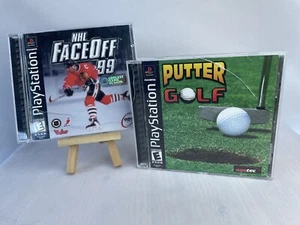 NHL Faceoff  99 & Putter Golf PlayStation 1 - Complete & Tested - Picture 1 of 11