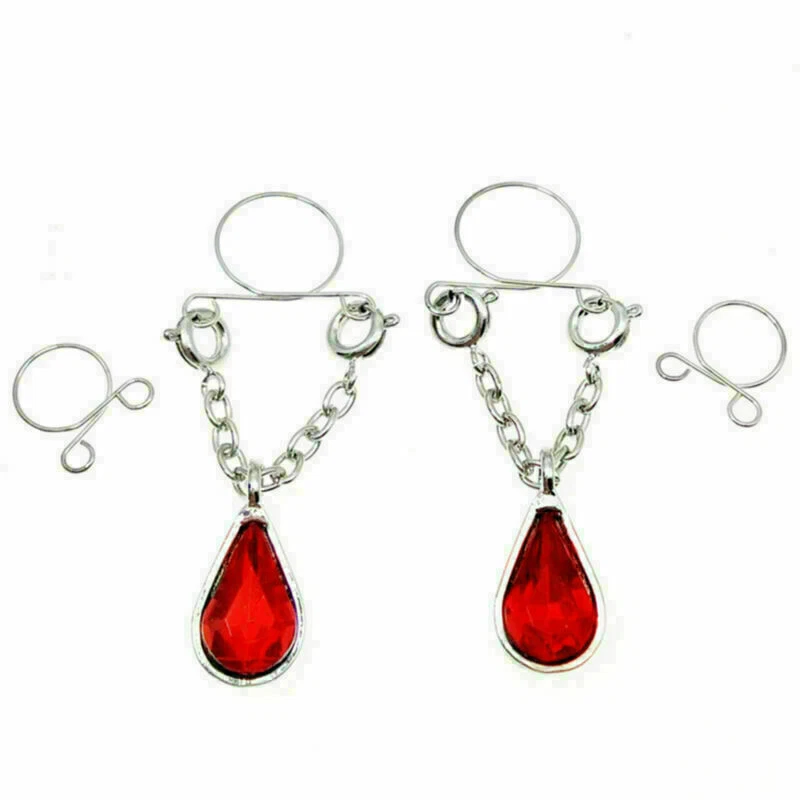 Anillo de pezón ajustable con clip sin perforar joyería de pezón anillo de pezón falso Foto 1 de 1