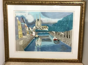 Framed Georges Lambert, Notre Dame Lithograph-Signed/Numbered In Pencil #3 Of 50 - Picture 1 of 12
