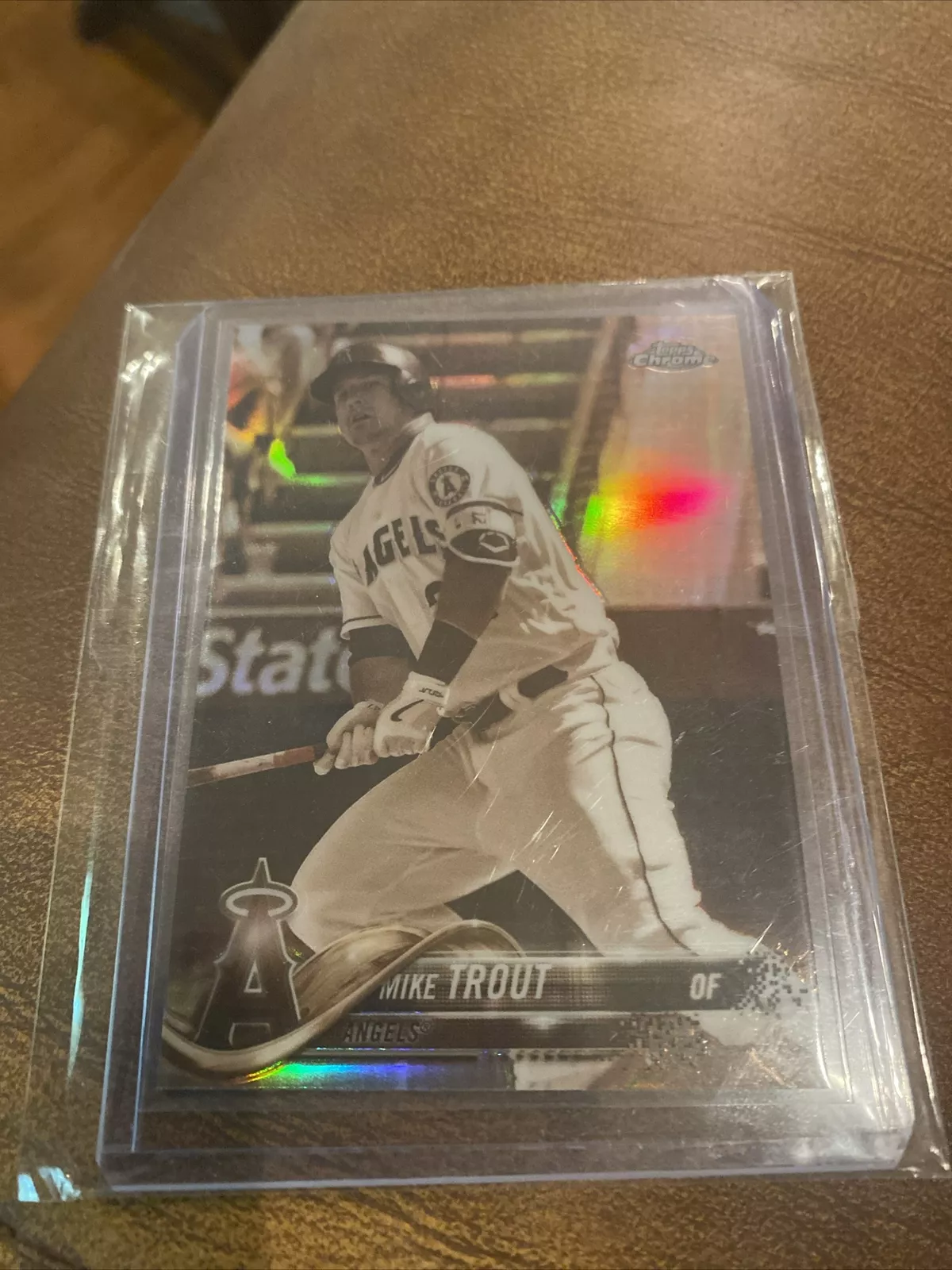 2018 Topps Chrome Mike Trout Negative Refractor