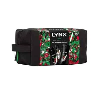 Lynx Africa THE TRIFECTA Baño y Cuerpo 3 Piezas Set de Regalo para Él con Bolsa de Lavado Foto 1 de 3