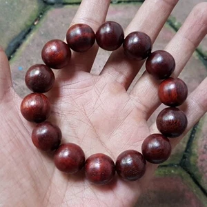 Dulce Pulsera Akar Laka 16 MM Dalbergia Parviflora 14 Cuentas Kayu Menang #4 - Imagen 1 de 5