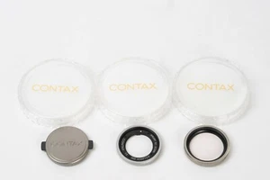 Contax T3 Accessories (30.5mm adapter, filter & front cap, 97-98%new) - Picture 1 of 2