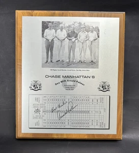 Arnold Palmer Autographed Plaque - Picture 1 of 5
