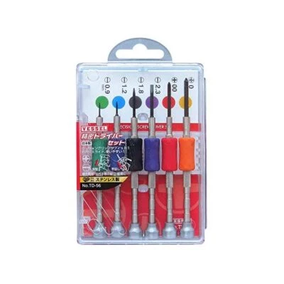 VESSEL Precision screwdriver 6-piece set +0 + 00-0.9-1.2-1.8-2.3 TD-56 JP - Image 1 of 4