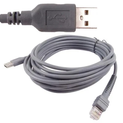 16FT Straight USB Cable for Motorola Symbol LS2208 CBA-U01-S07ZAR LS4208 DS6708 - Image 1 of 3