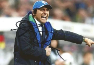 ITALY: ANTONIO CONTE SIGNED 6x4 ACTION PHOTO+COA - Picture 1 of 1
