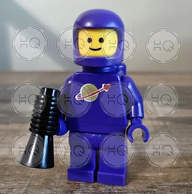 **NEW** 100% LEGO Classic Dark Purple Space Man Decaled Minifigure - Image 1 of 4