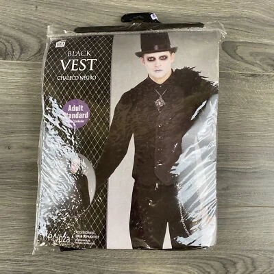 Traje Yourself Chaleco Negro Adulto Estándar Halloween Gótico Vampiro Juegos con disfraces Nuevo Foto 1 de 4