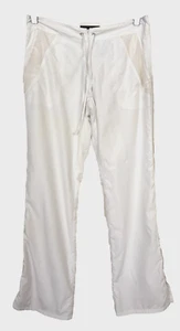 Elie Tahari Women's Nylon Lined White Pants Side Leg Zip 4 Pockets  6P R3-O16 - Picture 1 of 6