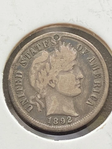 1 1892 BARBER DIME  WITH MINT MARK ERROR PLUSE A VERY NICE SUPRISE COIN Cover