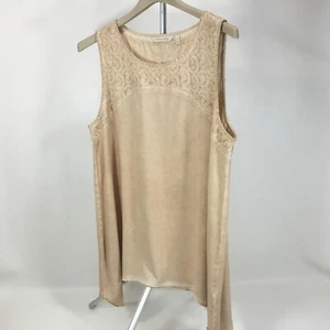 Yugo de encaje suave envolvente especialmente teñido color tostado dobladillo mordedura de tiburón talla XL. - Imagen 1 de 12