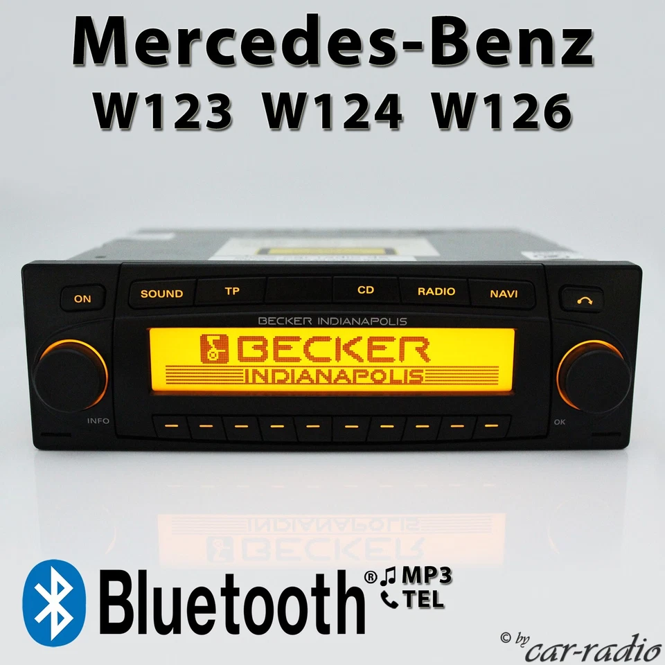 Bluetooth Radio für Mercedes W123 W124 W126 Becker Indianapolis BE7920 Navi MP3 - Bild 1 von 4