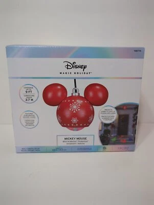 Disney Magic Holiday Mickey Mouse Whirl-a-Motion Hanging Projection Ornament - Image 1 of 4