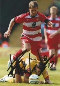 DONCASTER: MARTIN WOODS SIGNED 6x4 ACTION PHOTO+COA - Picture 1 of 1