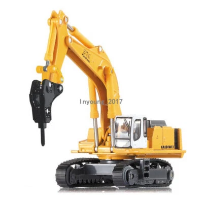 Drill Excavator Construction Vehicle Metal Diecast Toy Excavator Collection - Image 1 of 4