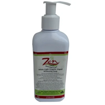 ZEN ORGANIC PERSONAL CARE WHITE LIGHT CONCENTRATED LIQUID WHITENING SOAP 250ml Triple Strength AntiAcne