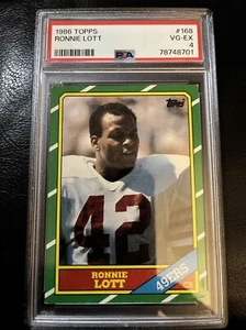 1986 Topps - #168 Ronnie Lott PSA VG-EX 4 - Picture 1 of 2