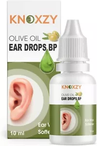 KNOXZY Olive Oil Ear Drops - Natural Wax Softener & Pain Relief Ear Drop 10ML - Picture 1 of 6