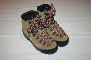 VTG SPORTIVA ITALY WALK ON THE MOON BEIGE SUEDE LEATHER HIKING BOOTS sz 38 N - Picture 1 of 9