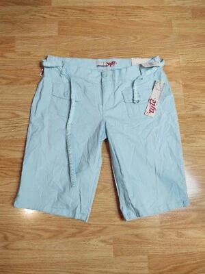 Pantalones Cortos Tyte Juniors Talla 9 Bolsillos Azul Teal D6 Foto 1 de 4