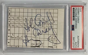 Holy Cow! Harry Caray Signed Autograph 2.25x3.25 Cut Signature - PSA - FREE S&H! - Picture 1 of 2