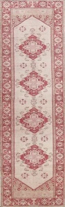 Vintage Gemüsefarbstoff anatolisch türkisch handgeknüpfter schmaler Läuferteppich 3'x10' - Bild 1 von 12