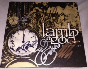 Lamb Of God Deluxe Version CD Signed by Entire Band 5 Randy Blythe Willie Adler - Picture 1 of 3