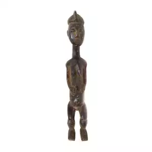 Figura de cónyuge espíritu femenino Baule miniatura 16 pulgadas Costa de Marfil - Imagen 1 de 4