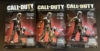3 Call of Duty Mega Bloks SDCC Comic Con Figura Exclusiva 2015 Coleccionista Zombies Foto 1 de 4