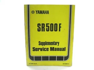 1979 79 Yamaha SR500F SR 500F SR500 Supplementary Service Manual Book OEM - Picture 1 of 9