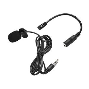 External Microphone Clip On Mic+Adapter Cable for-Gopro Hero4 Session ~H4 - Picture 1 of 6