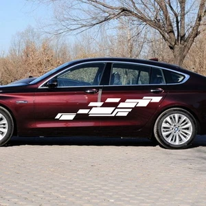Car Stickers Checkered Flags 70'' for 523i 525i 528 535 Vinyl Side Decals ZC1065 - Bild 1 von 5