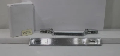 1966-1967  LINCOLN CONTINENTAL DOOR PULL & PLATE CHROME REAR RIGHT OEM CHROME - Image 1 of 4