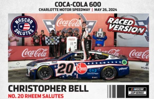 CHRISTOPHER BELL 2024 CHARLOTTE COKE 600 WIN RACED VERSION  SALUTES 1/24 ACTION - Picture 1 of 14
