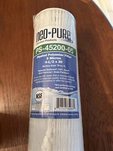 Neo-pure Water Filter 4.5x20” 5 Micron New - Picture 1 of 3