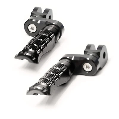Black MCCP 1 inch Lower Front Foot Pegs For Ducati Diavel 1260 S 19 20 21 22 - Изображение 1 из 4