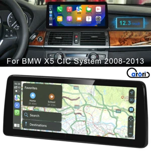 Pantalla GPS automática Android de 12,3"" Wifi Carplay para sistema BMW X5 CIC 2008-2013 coche - Imagen 1 de 12