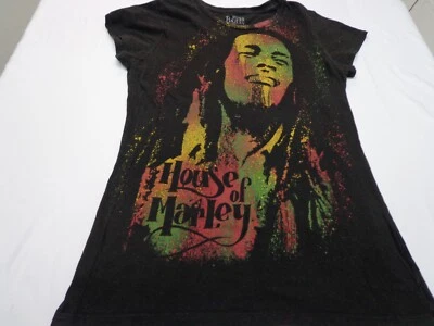 Bob Marley House of Marley Women's Black Short Sleeve T-Shirt Size Large - Image 1 of 4