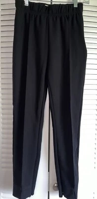 Anthropologie Women’s Black Seamed Pants Jogger  Bottoms With Zippers XSP - Image 1 of 4