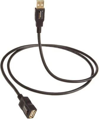 Amazon Basics USB 2.0 Extension Cable A-Male to A-Female 9.8 Feet NEW - Image 1 of 4