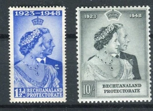 Bechuanaland KGVI 1948 Royal Silver Wedding SG136/7 MNH - Picture 1 of 1