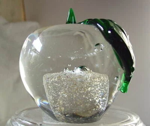 Hermoso pisapapeles de manzana cristal transparente grande para maestro NUEVO - Imagen 1 de 1
