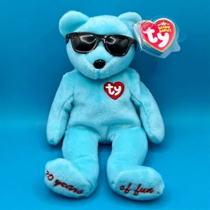 TY Beanie Baby - SUMMERTIME FUN the Bear (AZUL - New York Gift Show Excl) - Imagen 1 de 1