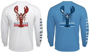 Mens Salt Life Lobster Quest Graphic Pocket L/S T-Shirt - Large - NWT - Picture 1 of 9